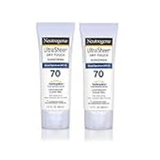 Neutrogena Ultra Sheer Dry-Touch Sunscreen, SPF 70, 3 Ounces (Pack of 2) by Neutrogena