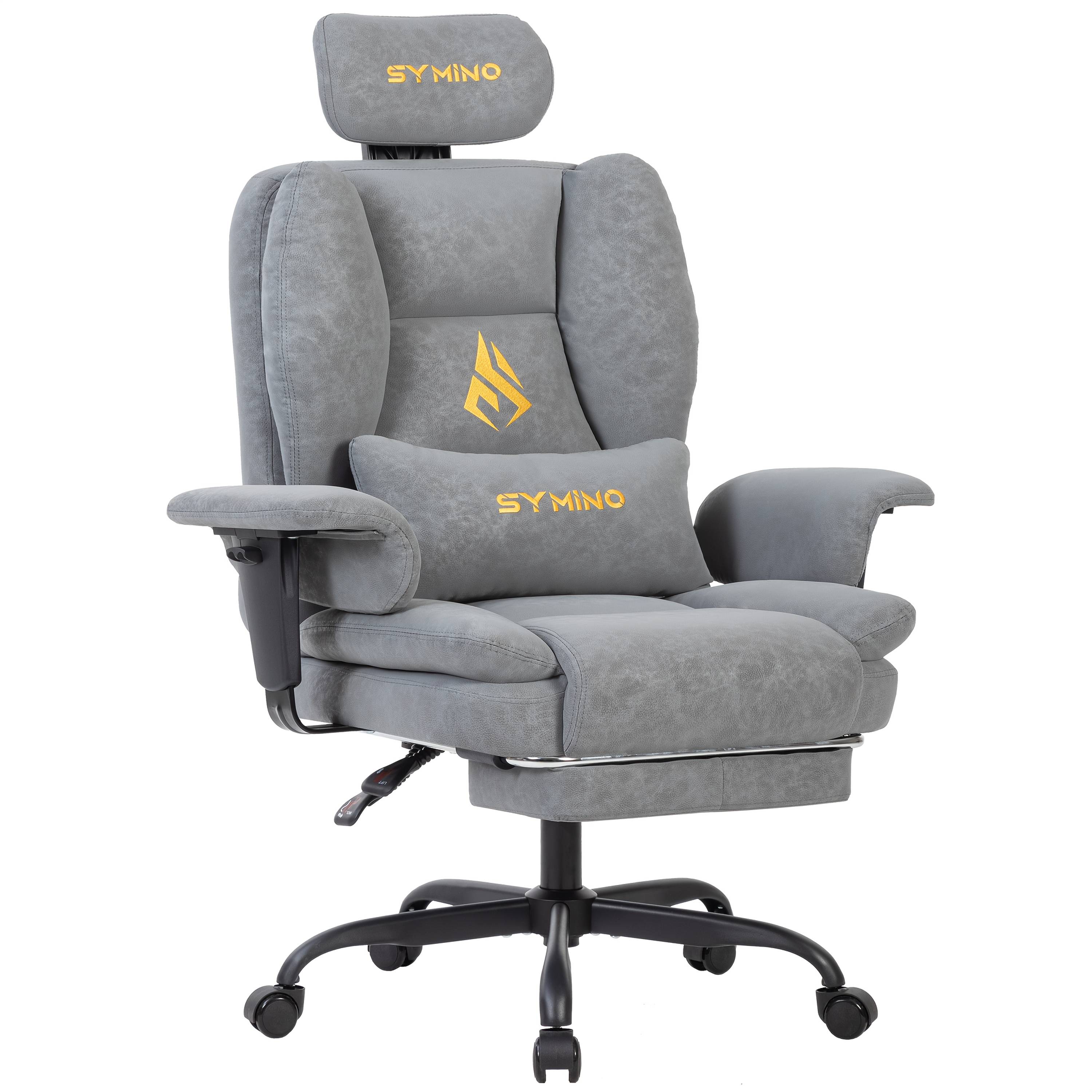 TEMU Symino Gaming Chair, Ergonomic Pu Leather Office Chair With Lumbar Support -reclining Computer Desk Chair For Adults, Video Game Seat (adjustable Height & Headrest)