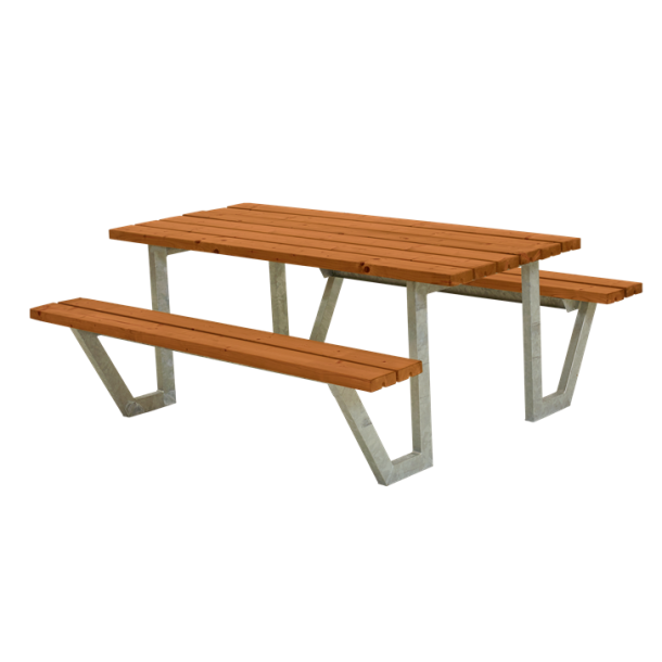 Plus Wega Bord/Bænkesæt - 177 cm - Teak
