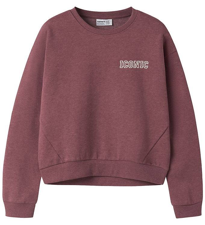 Name It Sweatshirt - NkfVima - Wild Ginger/Iconic - Name It - 11-12 år (146-152) - Sweatshirt