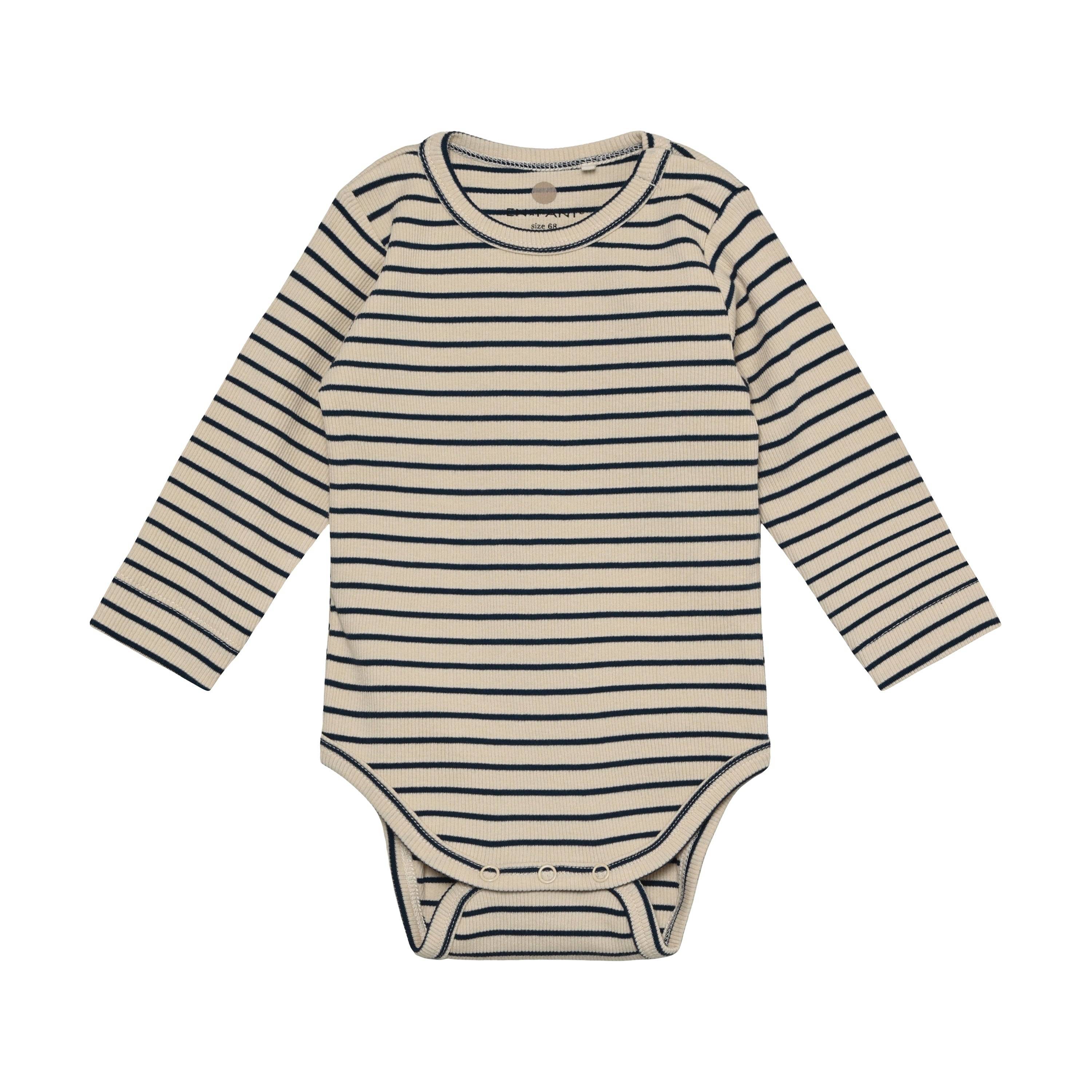 EnFant - Stribet body blå 215390.