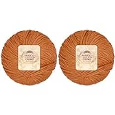 JubileeGarn Bambu Bomull Tjockt garn - 100 g/Boll - Sepia - 2 Bollar