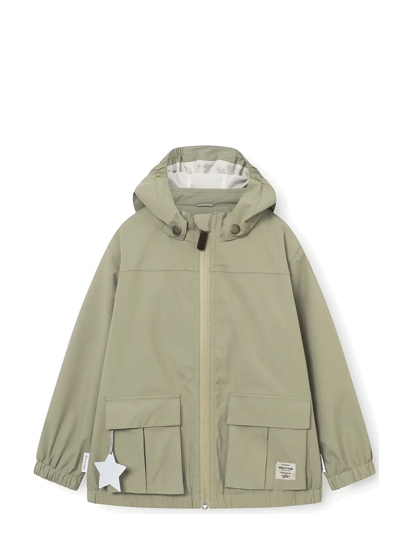 MINI A TURE Materly Lightweight Tech Jacket. Grs | Khaki green | 9Y/134