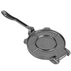 Tortilla Press, Tortilla Press 15 cm (6,5 tum), tung taco press, roti tillverkare, gjutjärn, tortilla-presspresspressverktyg, köksutrustning grå