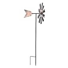 Luxshiny Vindsnurra För Utomhusbruk Vindsnurror I Metall Vindsnurror I Metall Vindskulpturer Och Spinnare I Metall För Trädgård Uteplats Gräsmatta 73X24x18cm