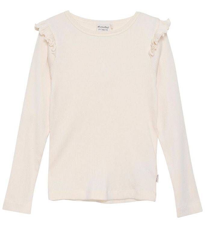 Minymo Tröja - Rib - Fröpärla - Minymo - 5 år (110) - Tröja