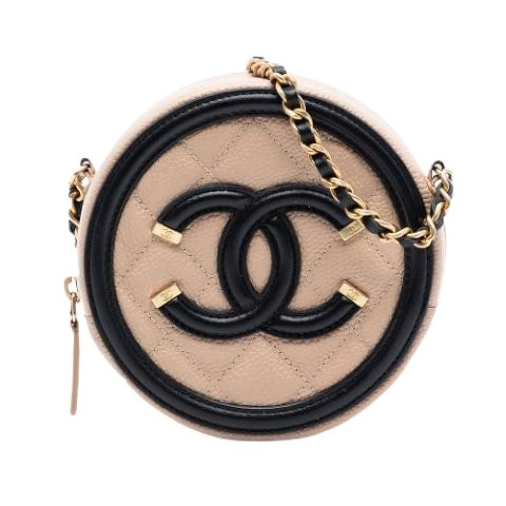 Chanel Vintage - Pre-owned CC Filigree Axelremsväska Vintage - Dam - ONE Size - Läder