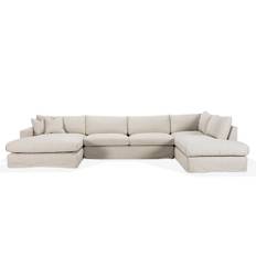 MAXIME U-Soffa Höger Beige