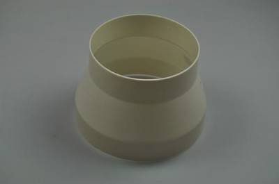 Reduktion fläns, Blomberg köksfläkt - Vit (från 157 - 124 mm)