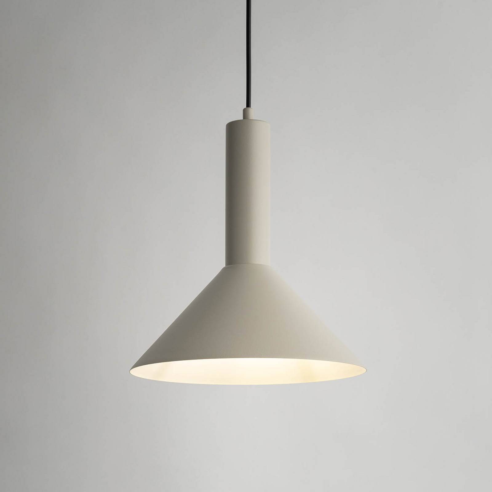 Hänglampa Vitrum cone SIGMA, dimbar, Aluminium / grå / zink, Vardagsrum / matsal, Metall, Modern, Pendellampa