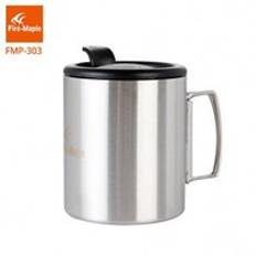 Eld lönn vandring mugg utomhus klättring camping resa 160g 320ml bärbar fmp -303 dubbel vägg rostfritt stål isolering kopp
