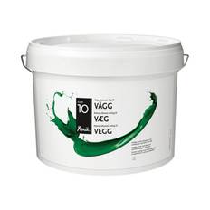 Yunik Vægmaling glans 10 (Flugger Group) - 2.8 L / Mørk Farve (Noter farvekode under bemærkninger i indkøbskurv)