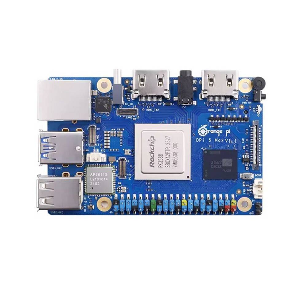 För Orange Pi 5 Max 16GB RAM LPDDR5 Development Board RK3588 2.5G LAN Wi-Fi 6E + BT 5.3 BLE 8K Decoding Single Board