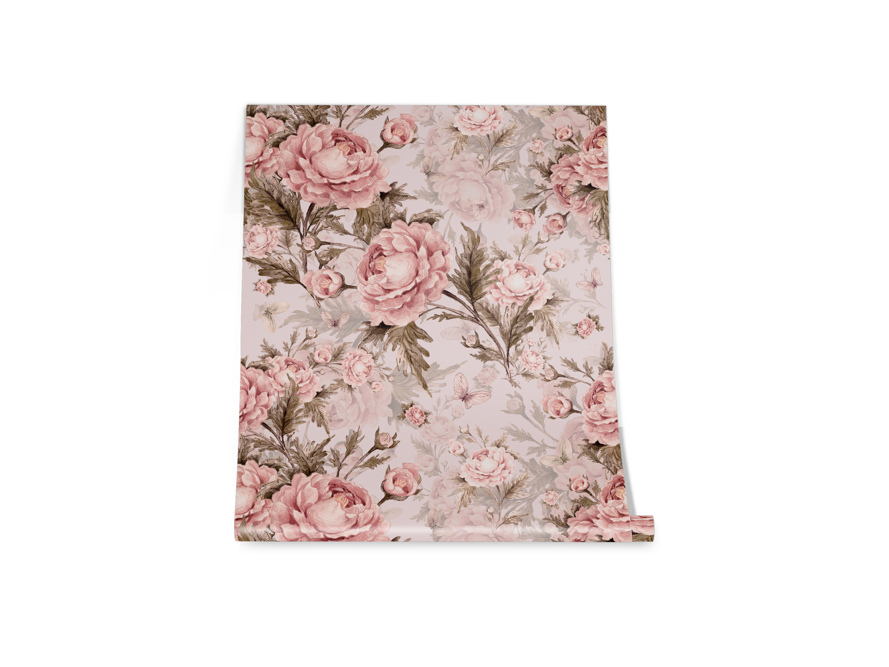 Victoria blomster - flytbart tapet.