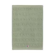 Lexington Velour Jacquard Logo Handduk 100x150 Grön - Vintage Green (100x150)