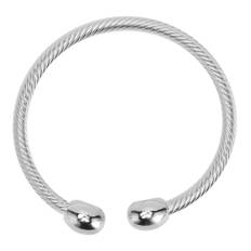 Kvinde Magnetisk Healing Armbånd Krops Slankende Træthed Linderung Reducer Smerter Twill Gravering Magnet Armbånd Sølv