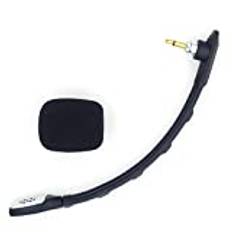 sciuU Boom Mic Mikrofon kompatibel med A40 TR spelheadset, A40 Astro Audio V2 för PS4 Xbox Switch Dator PC, 3,5 mm brusreducerande uttag