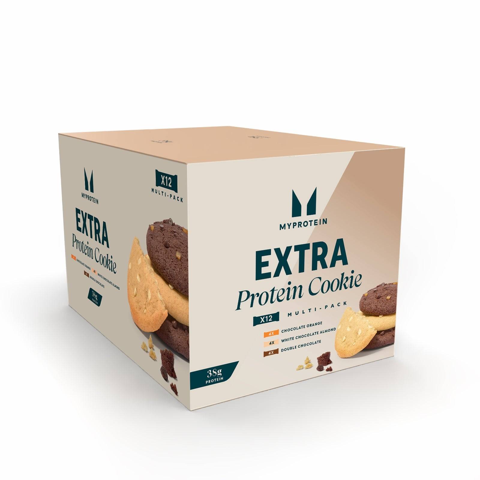Extra Protein Cookie Variety Box | 12 Cookies - 12cookies - Chocolate, Variety