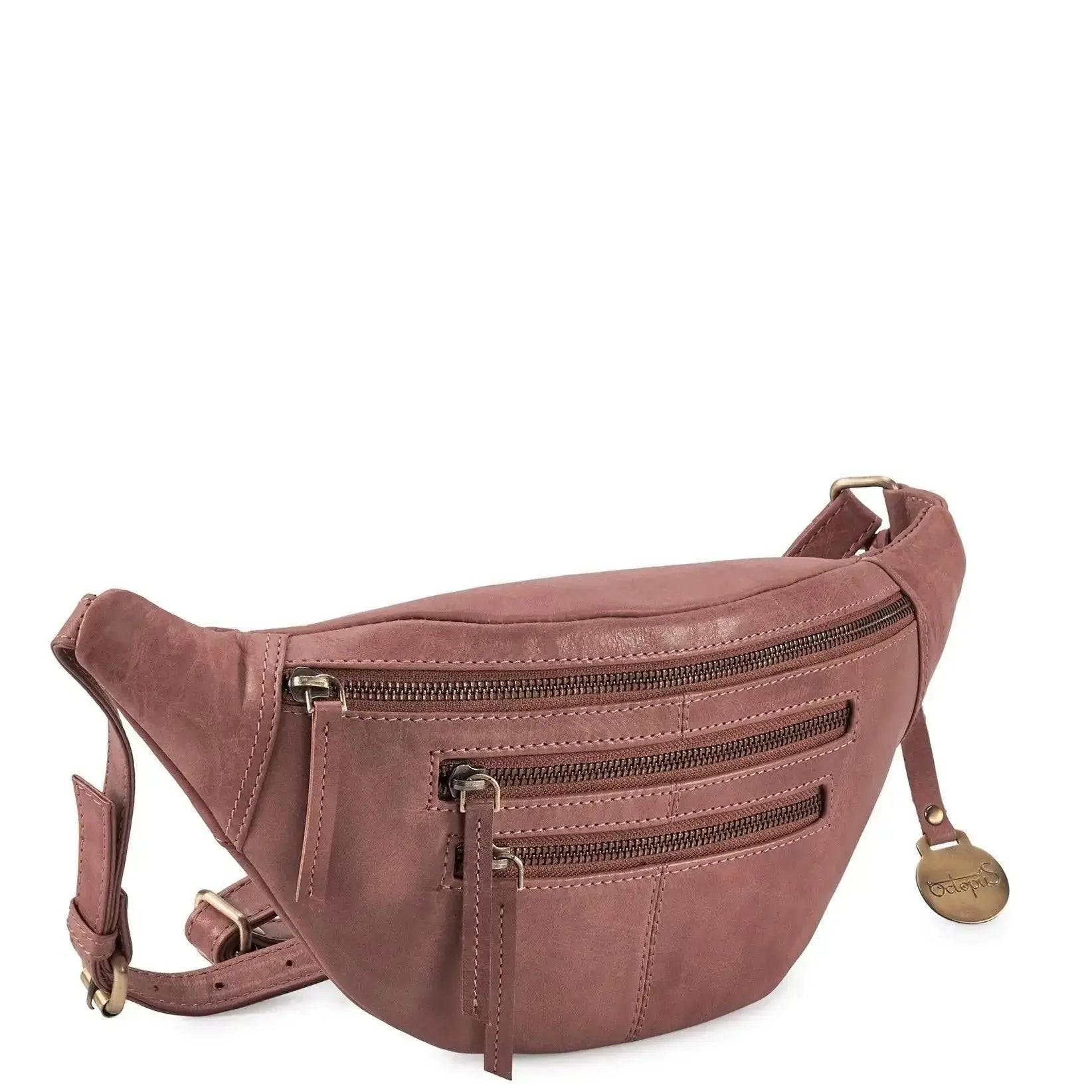 Style Cinta i støvet cognac. Absolut lækker kombineret bumbag / bæltetaske i en fantastisk lædertype.