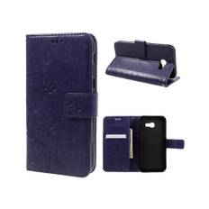 Samsung Galaxy A5 (2017) læder-etui med sommerfugleprint - Mørkelilla