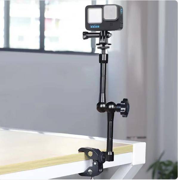 Bil Actionkamera Fäste Fixering Gopro Bilfäste Sportkamera Stöd för Go Pro Hero 12 11 10 9 8 7 6 5 DJI Osmo Insta360
