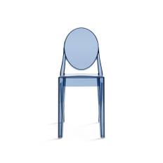 Kartell - Victoria Ghost Chair 4857, Powder Blue - Matstolar - Philippe Starck - Blå - Plast