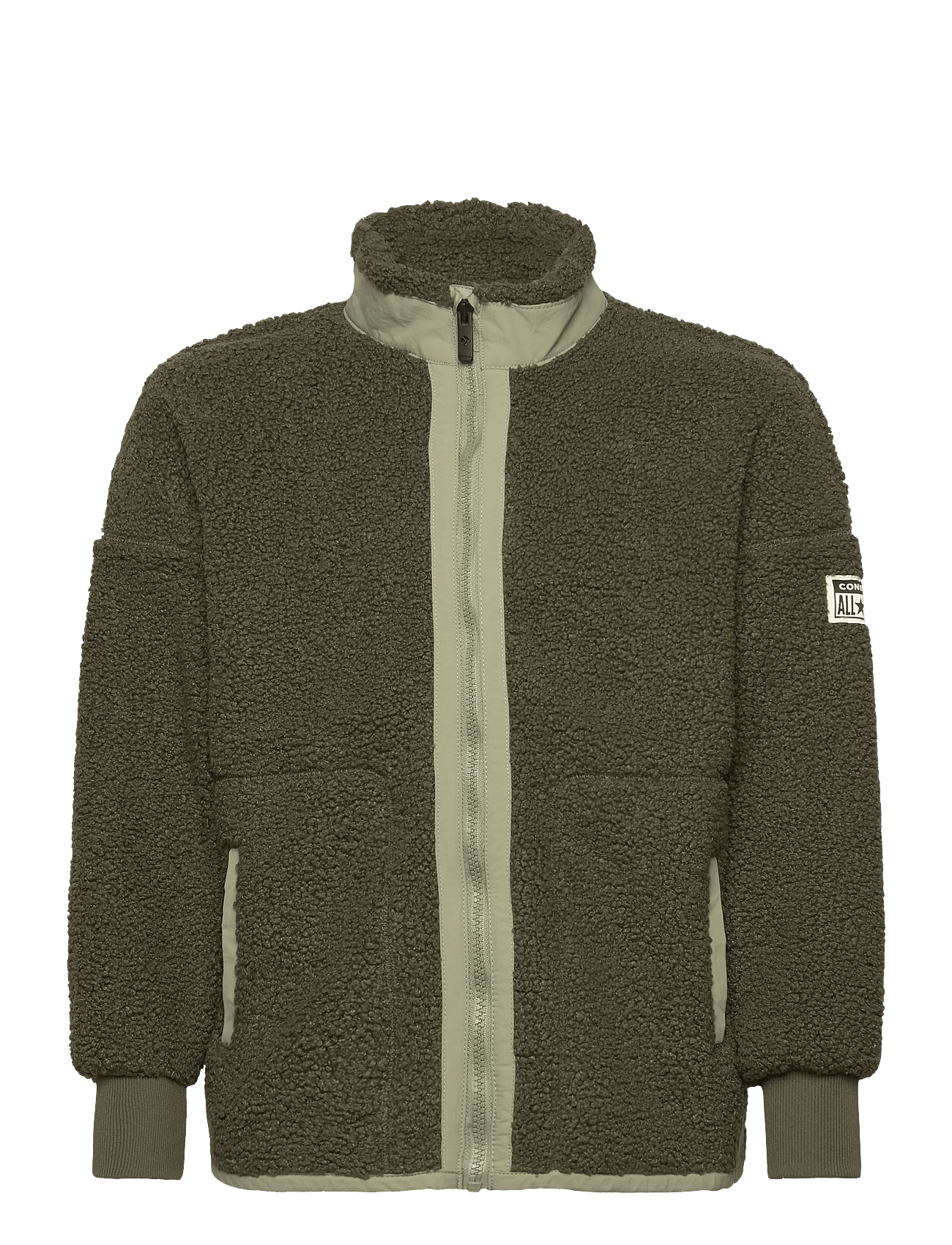 CONVERSE Fq-Full Zip Top | Khaki green | 128/147 cm