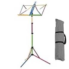 Lätt Notställ I Aluminiumlegering, Bärbar Musiktalstol Med Bärväska, Ukulele Fiolbokhylla För Dirigenter, Flerfärgad, Färg