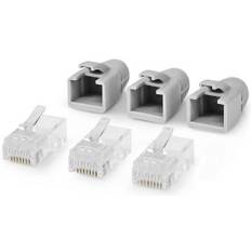 RJ45-kontakt - Solid Cat 6 UTP - RJ45 Pass Through - 10 st.