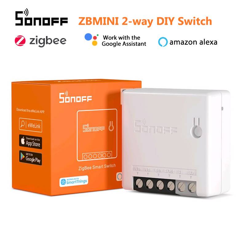 Sonoff zigbee 3.0 zbbridge mini zbmini / trådlös switch / temperatur fuktighet / rörelse / dörrsensor fungerar med alexa google home - Zbmini