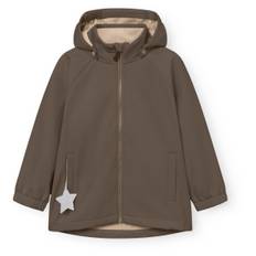 Mini A Ture Kid's Mataden Softshell Jacket Softshelljacka Barn Storlek 134 Färg brun