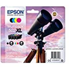 Epson Original 502XL Tinte Fernglas Multipack 4-farbig XL, XP-5100 XP-5105 XP-5150 XP-5155 WF-2860DWF WF-2865DWF WF-2880DWF WF-2885DWF, ReadyPrint Flex-Tintentarife