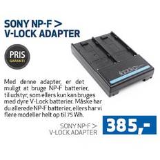 Sony NP-F / V-Lock adapter