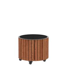 Plantekasse Circle ThermoWood Ø55x45 cm, brun