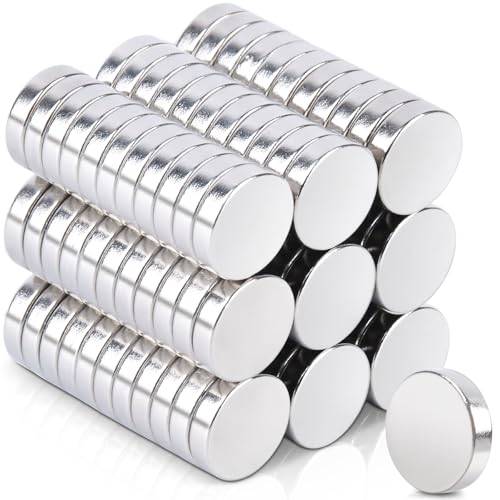 100 stycken magneter, starka 8 x 2 mm, neodymmagneter extra starka minimagneter små runda små magneter för magnettavla, kylskåp, whiteboard, anslagstavla, foton, kontor