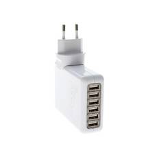 USB oplader med 6 porte til iPhone, iPad mm. 6A.