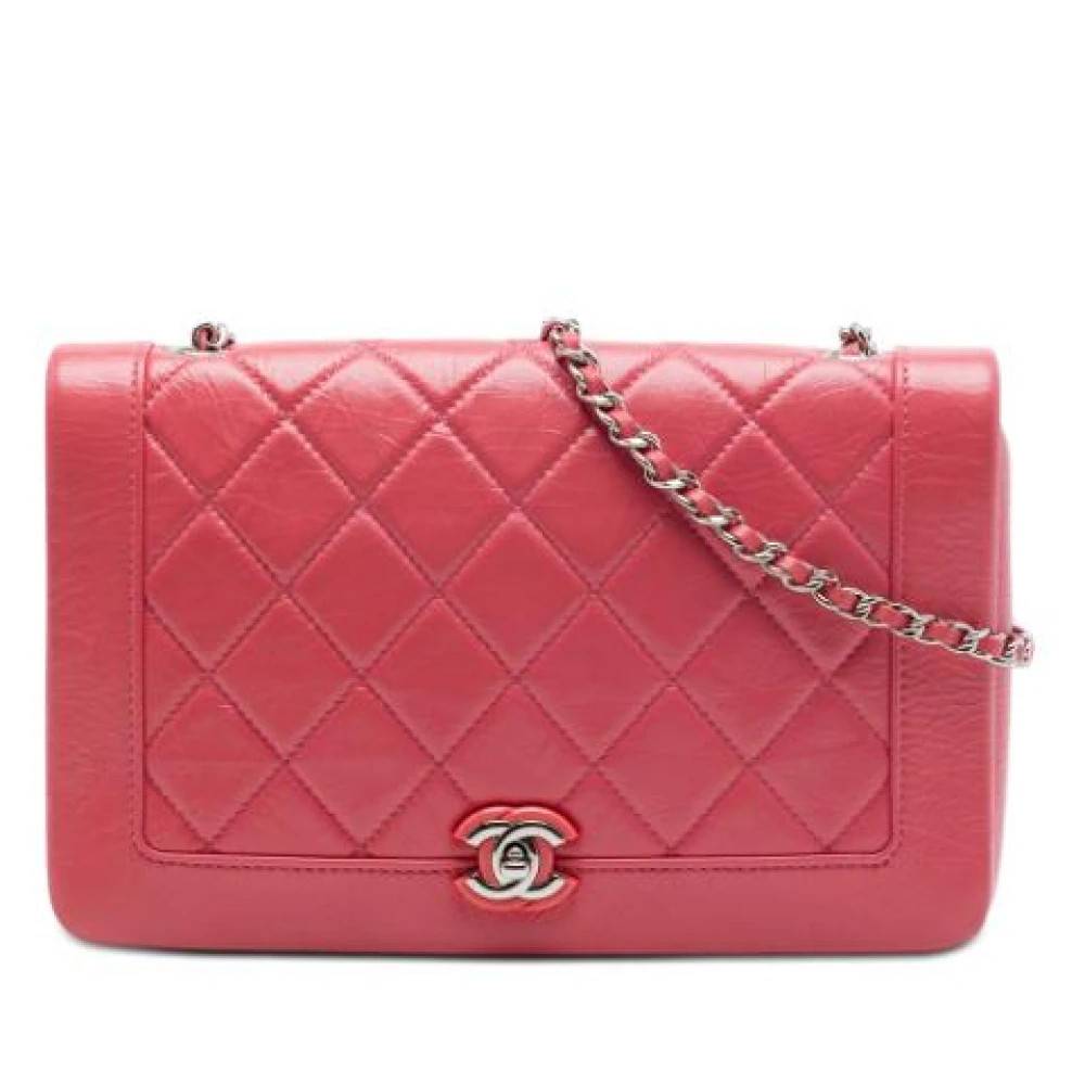 Chanel Vintage Pre-owned Bi Vintage Skuldertaske - Vintage - Dame - Lyserød - ONE SIZE - Uld