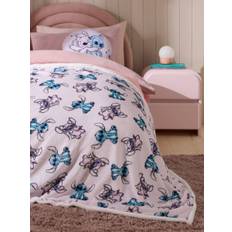 Next Pink Stitch Super Soft Fleece Throw Blanket