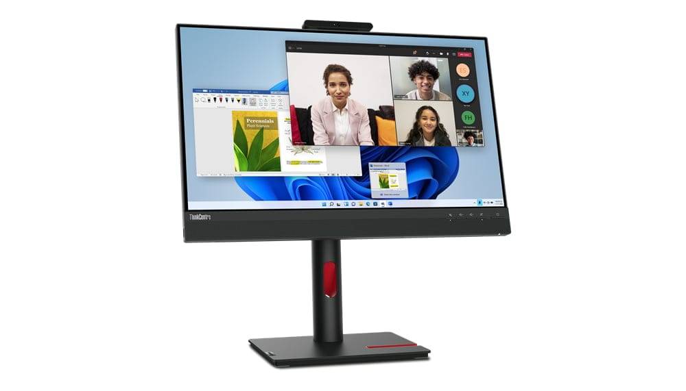 Lenovo ThinkCentre Tiny-In-One 24 LED display 60,5 cm (23.8″) 1920 x 1080 pixel Fuld HD Berøringsskærm Sort