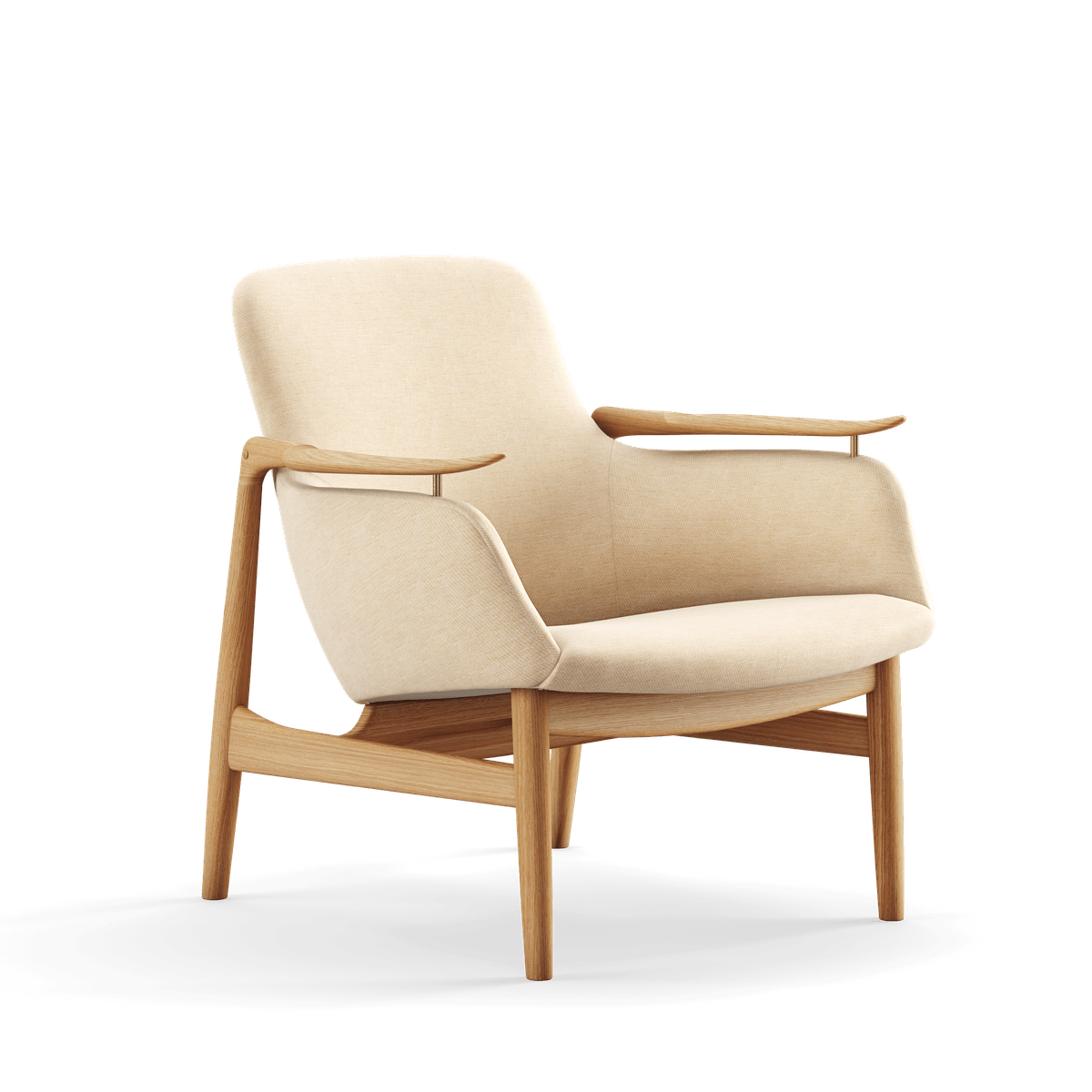 53 Lænestol, eg olie af Finn Juhl Watercolour - Soft Linen - Jacobsen Plus