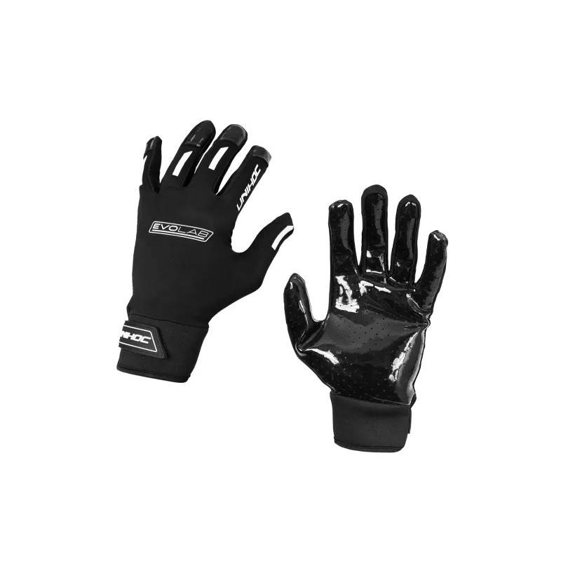 UNIHOC GOALIE GLOVES EVOLAB SILICONE BLACK (KIDS)