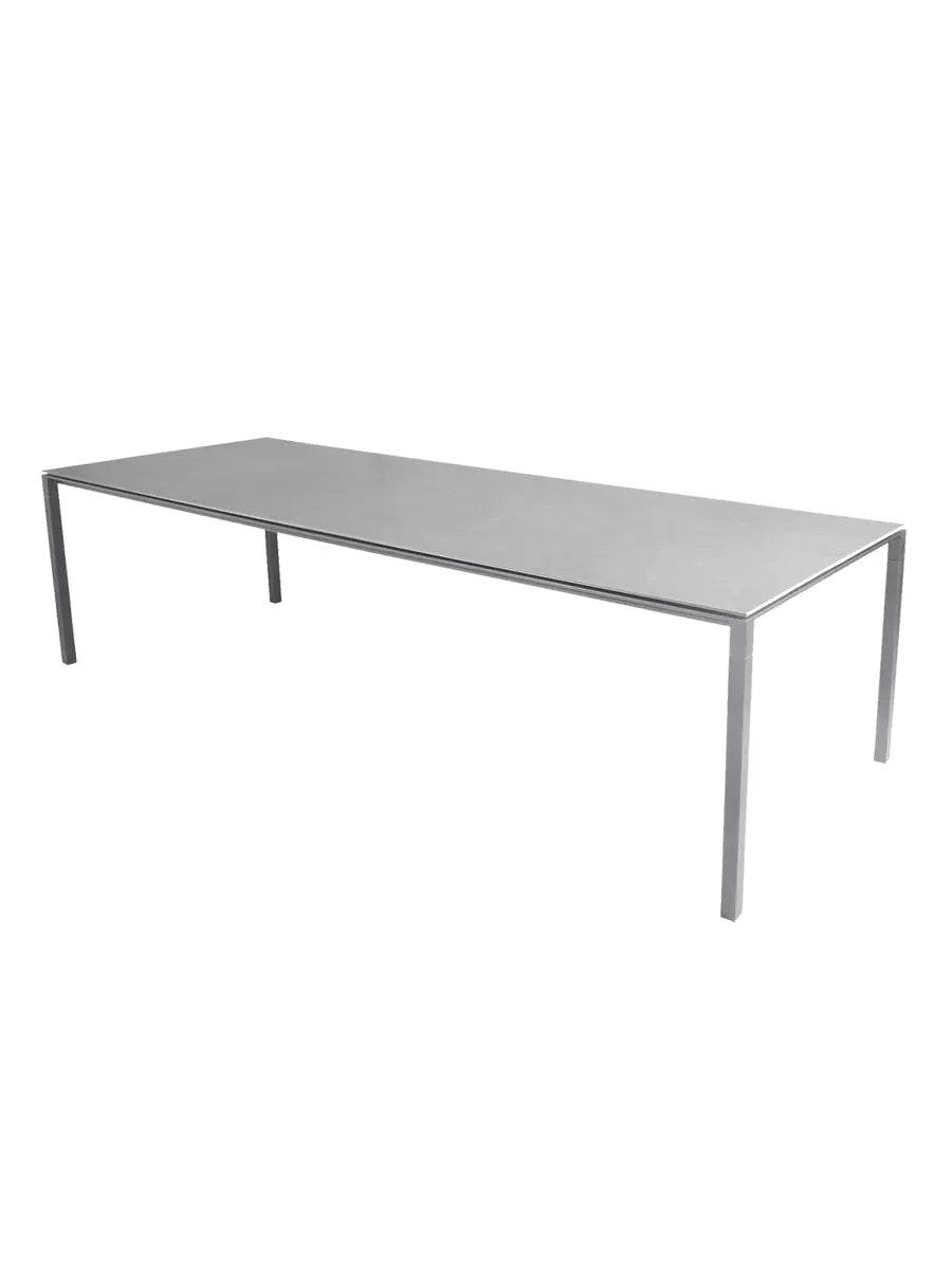 Pure Bord, 280x100 cm fra Cane-line Light grey / Concrete grey - Jacobsen Plus