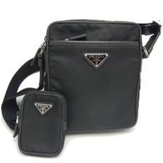 Prada Vintage Shoulder Bag Stl. - Axelremsväskor Från Magasin - Black (L 17cm x W 20cm x D 5cm)