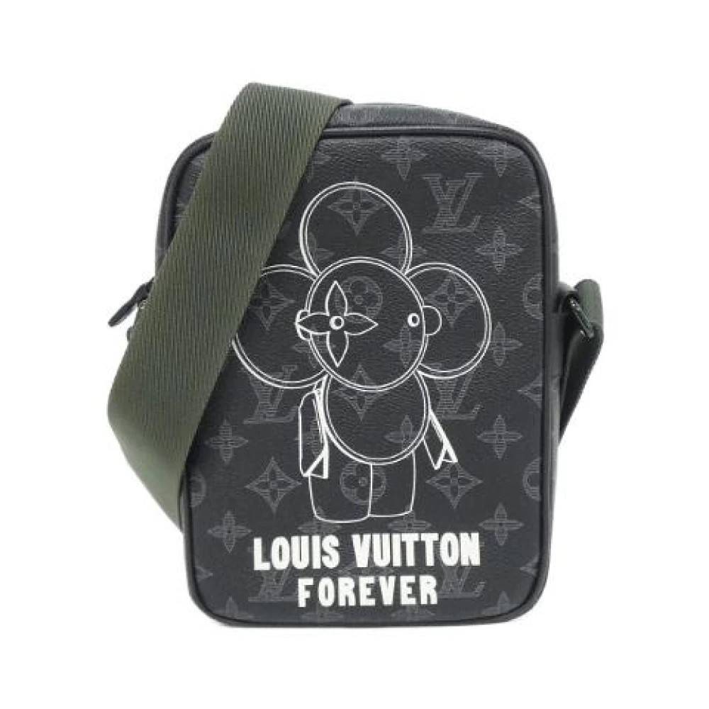 Louis Vuitton Vintage Pre-owned Danube Monogram Eclipse Skuldertaske - Vintage - Dame - Sort - ONE SIZE - Uld