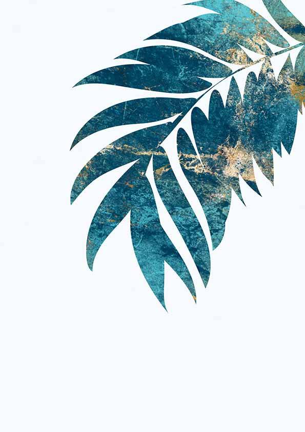 Tropiskt blad 3 - 70x100 cm