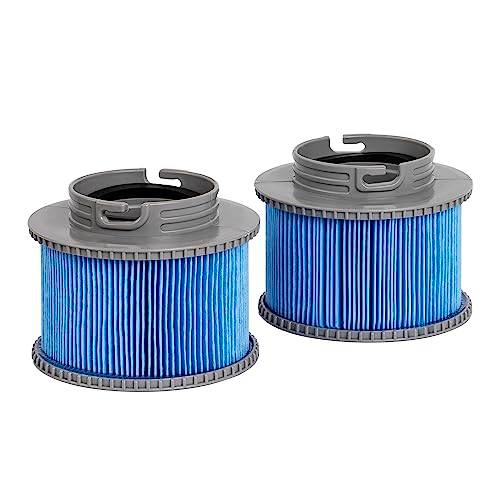FFyan Reserv-poolfilterpatroner, filterpatrondelar för MSPA FD2089, filterpatronpump lämplig för MSPA alla aktuella bubbelpooler (förbättrad version 2 stycken)
