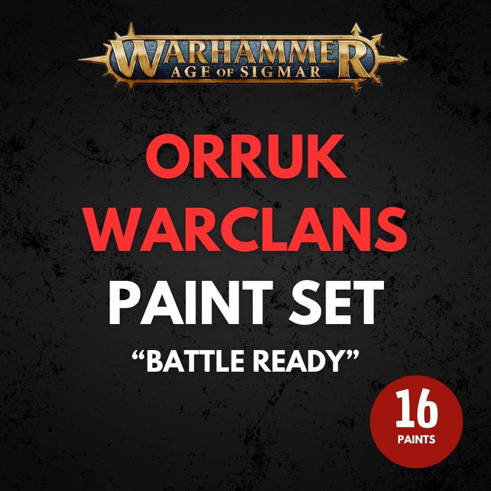Orruk Warclans Paint Set Warhammer Age of Sigmar - Battle Ready.