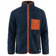 Vardag Pile Fleece Jacket - Navy/Autumn Leaf