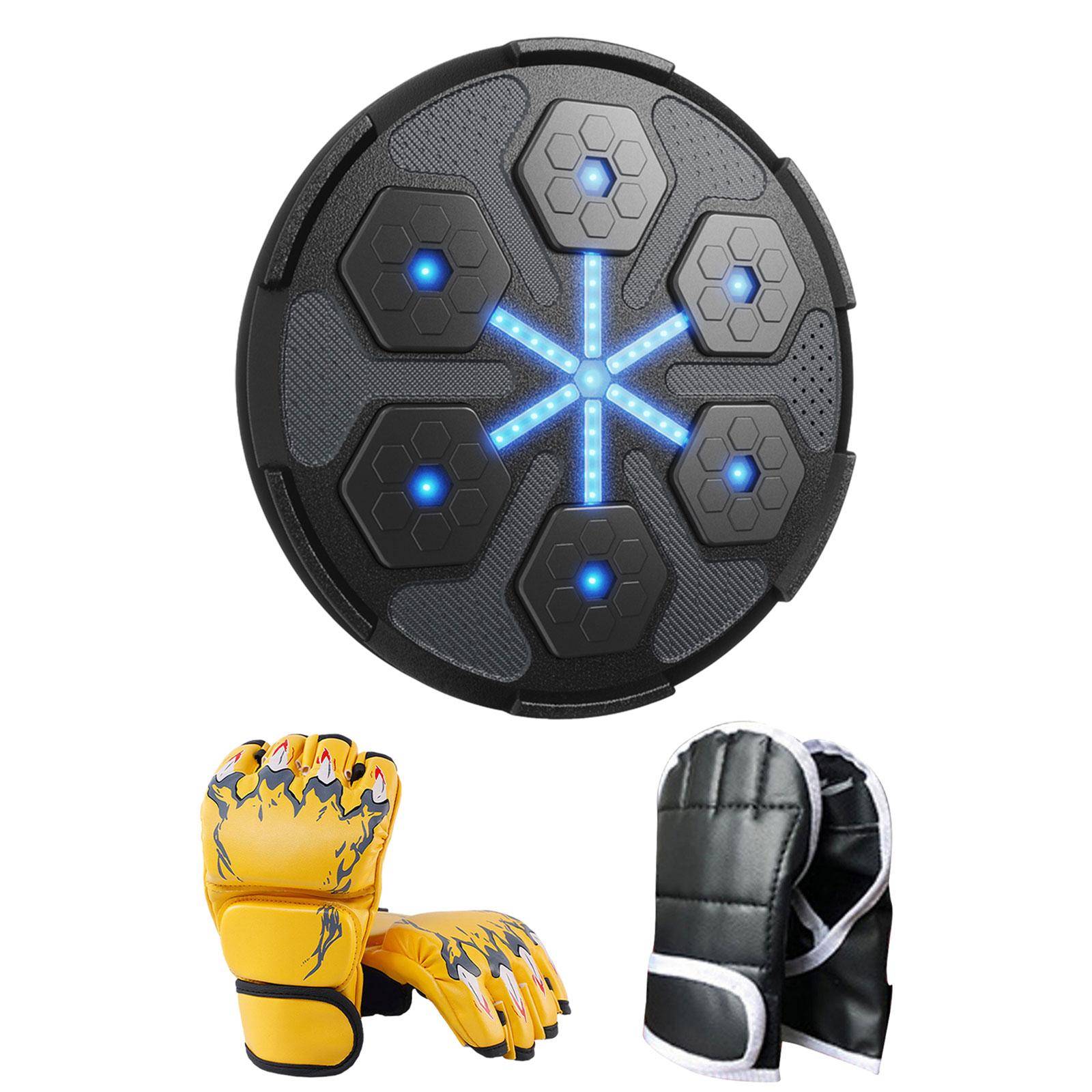 Music Boxing Machine Smart Boxing Trainer Wall Mount RGB Light Music Boxing Wall gul