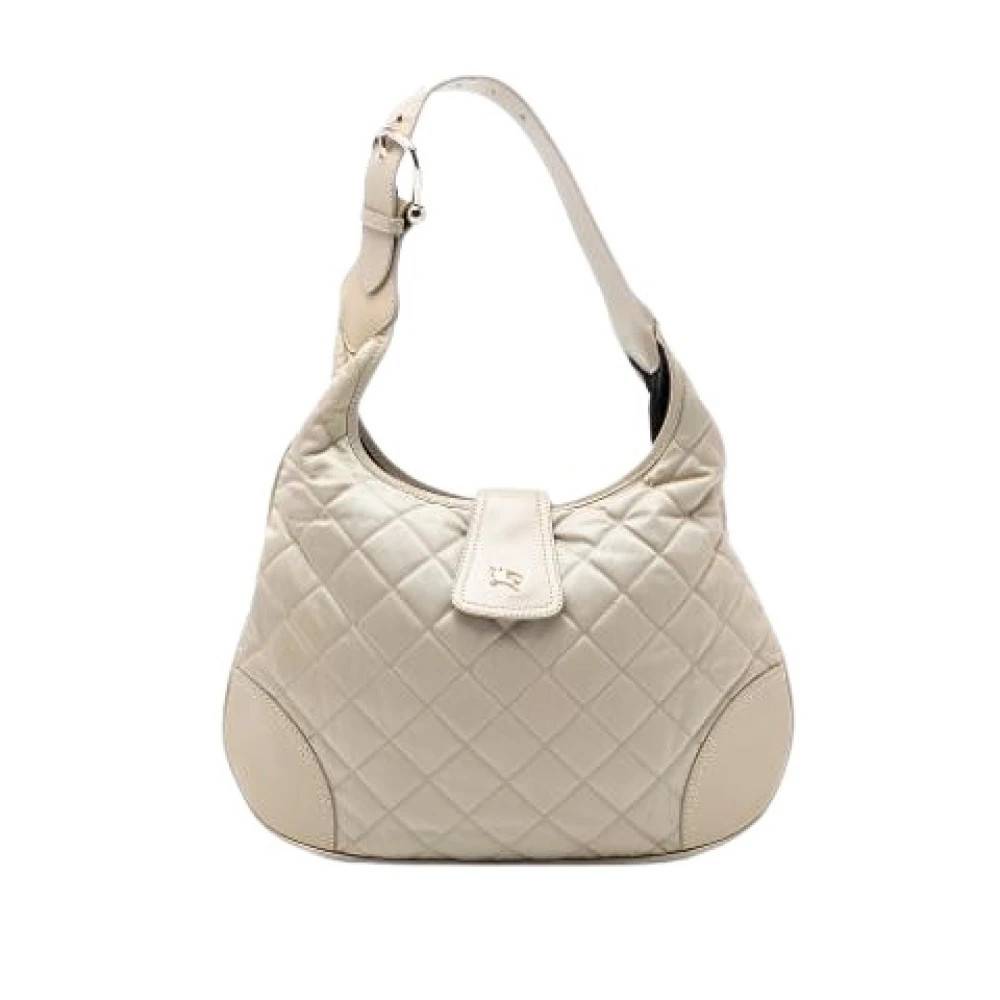 Burberry Vintage Pre-owned Hobo Skuldertaske - Vintage - Dame - Beige - ONE SIZE - Uld